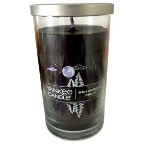NWT Yankee Candle Medium Tumbler Midsummer's Night Black Candle